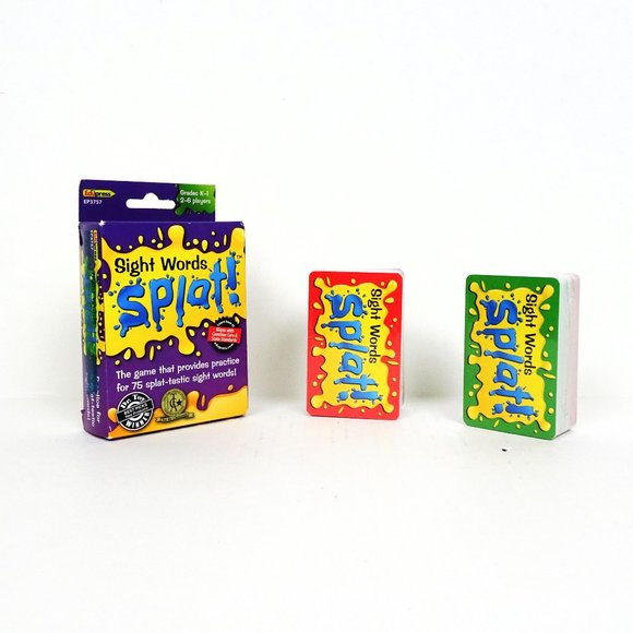 Sight Words Splat Card Game grade K - 1 Edupress 2-6 Players Words Sentences - Picture 1 of 5